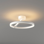 Artdelight Oregon - plafondlamp - Ø 33 x 14,1 cm - 2 x 15W dimbare led incl. - wit