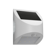 Century Italia Arcadia Max - buiten wandlamp op zonne-energie met sensor - 10,5 x 8 x 13 cm - 3W LED incl. - IP65 - wit