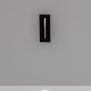 Nova Luce Aizen - inbouw wandverlichting - 5 x 13,5 x 6,5 cm - 3W LED incl. - IP65 - donker antraciet