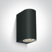 ONE Light GU10 Outdoor Cylinder Lights - buiten wandlamp - 9 x 7 x 16 cm - IP65 - zwart