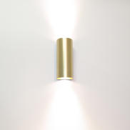 Artdelight Roulo2 - wandverlichting -  Ø 6,5 x 15,4 cm - mat goud
