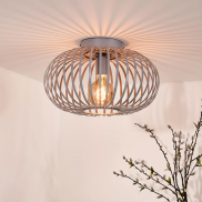 Lucide Manuela - plafondverlichting - Ø 40 x 23 cm - grijs