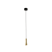 Faro Nina - hanglamp -  Ø 4 x 13 cm - 4W LED incl. - satijn goud