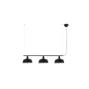 Faro Tatawin M - hanglamp - 100 x 25 x 210 cm - satijnzwart en glanszwart