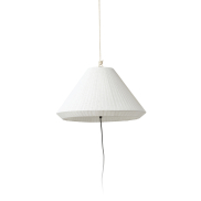 Faro Saigon - draagbare lamp met stekker - Ø 19 x 38 cm - IP65 - mat wit
