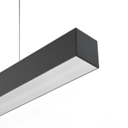 Lichtkoning Line - hanglamp - 5,3 x 5,3 cm profiel - 28,8W LED per meter - zwart