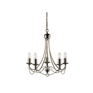 Searchlight Maypole - luster - Ø 46 x 100 cm - antiek messing