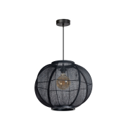 ETH Fabric - hanglamp - Ø 48 x 300 cm - zwart