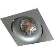 Artdelight Alice - inbouwspot - 90 x 90 mm, 80 x 80 mm inbouwmaat - grijs
