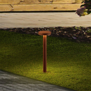 Nova Luce Mood - tuinpaal - Ø 11 x 40 cm - 5W LED incl. - IP65 - corten