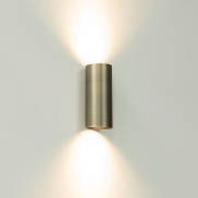 Artdelight Roulo2 - wandlamp - Ø 6,4 x 15,4 cm - antiek brons