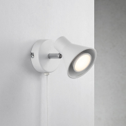 Nordlux Eik 9 - wandspot met schakelaar - 8,6 x 11 cm - wit