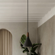 Design for the People Nori 18 - hanglamp - Ø 18 x 35,5 cm - zwart