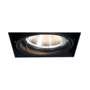 Zuma Line Oneon DL 111-1 - inbouwspot 1L -  156 x 156 mm, 157 x 157 mm inbouwmaat  - zwart