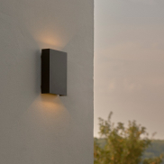 Nordlux Fold 15 - buiten wandverlichting - 15 x 21 x 4,5 cm - 2 x 5W LED incl. - IP54 - zwart