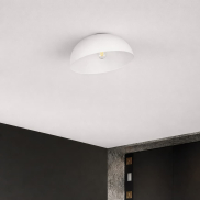 Nova Luce Onia - plafondlamp - Ø 40 x 25 cm - zandwit