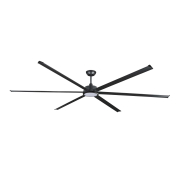 Faro Rotterdam 30 XXL - plafondventilator met licht en afstandsbediening - Ø 300 cm - 32W LED incl. - mat zwart