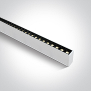 ONE Light LED Linear Profiles - plafond/hanglamp - 130 x 7 x 3,5 cm - instelbare lichtsterkte 20W/30W/40W LED incl. - wit - instelbare lichtkleur