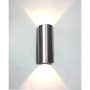 Artdelight Brody2 - wandlamp - 7,2 x 7,2 x 18 cm - 2 x 4W dimbare LED incl. - IP54 - aluminium