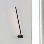 Nova Luce Synthesi - wandlamp - 6 x 10 x 60 cm - 17W LED incl. - zandzwart