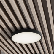 Nova Luce Perfect Profile - plafondlamp op afstandsbediening (incl.) - Ø 60 x 10 cm - 40W dimbare LED incl. - 2700K-6000K - zwart