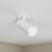 ONE Light COB Cylinders - opbouwspot 1L inclusief witte en zwarte reflector - Ø 6 x 9 cm - 6,5W dimbare LED incl. - wit
