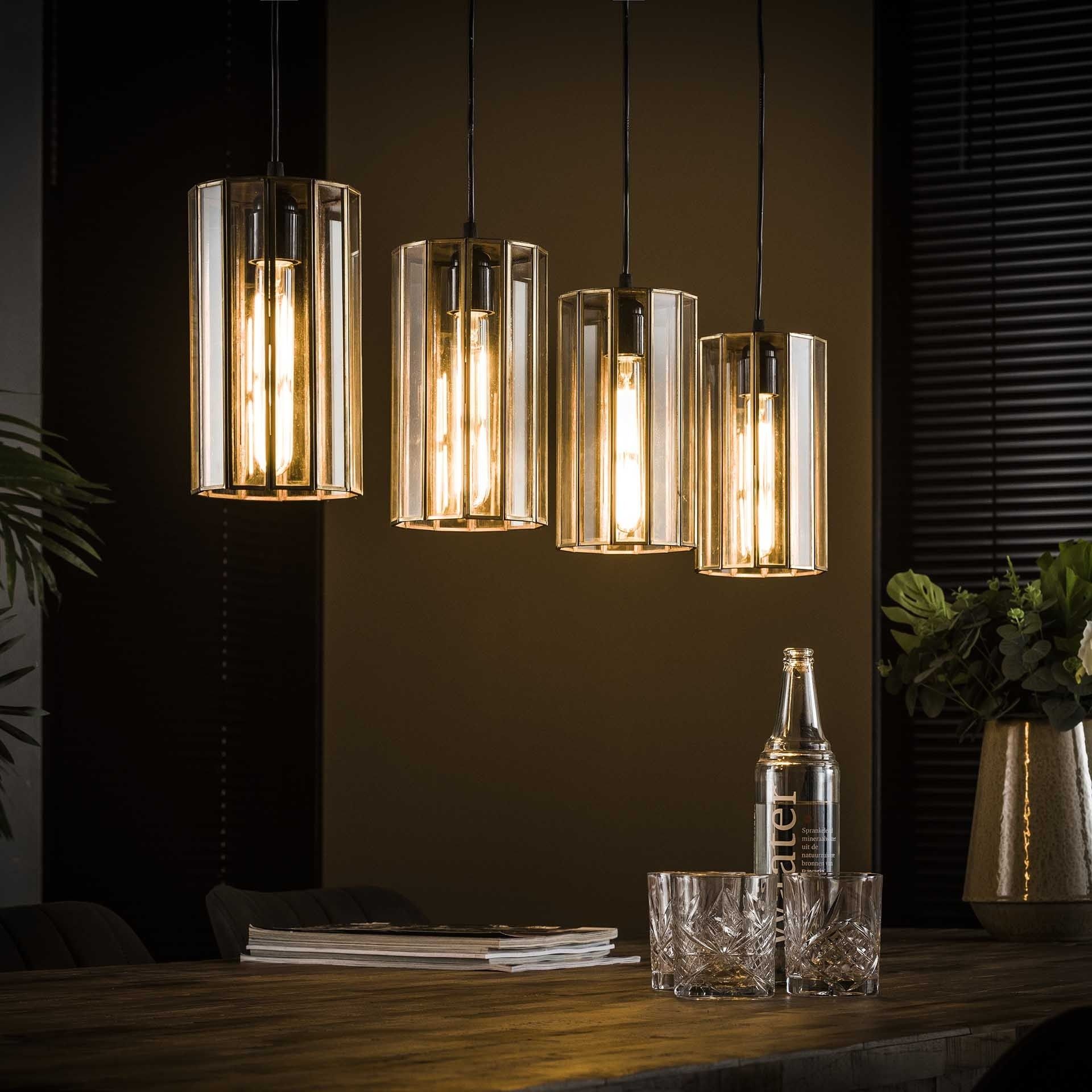 Vico Art cylinder - hanglamp - 100 x 13 x 150 cm - antiek | Lichtkoning