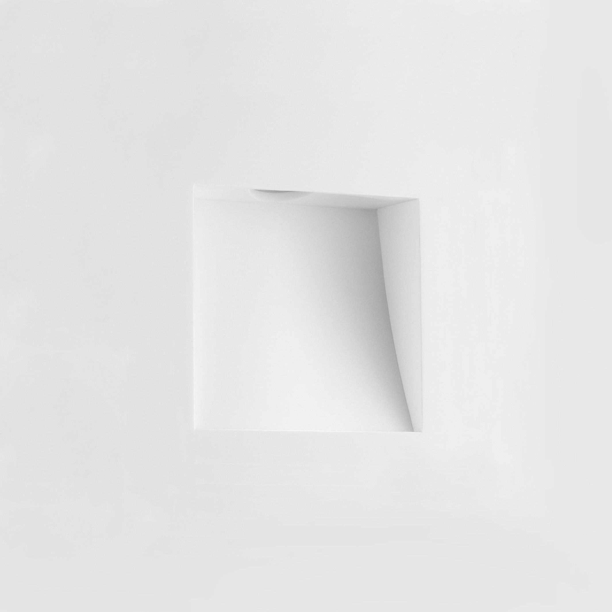 bijkeuken Laat je zien toekomst Nova Luce Cirocco - inbouw wandverlichting - 17 x 14 cm - 1W LED incl. -  wit gips | Lichtkoning