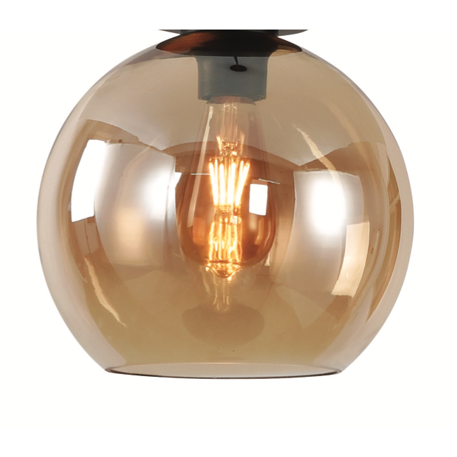 annuleren Ga op pad Verdrag Artdelight Marino - glazen lampenkap - Ø 25 cm - amber | Lichtkoning