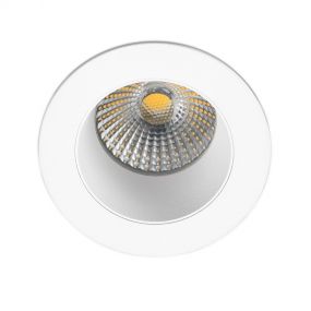 Faro Clear - inbouwspot - Ø 70 mm, Ø 60 mm inbouwmaat - 7W dimbare LED incl. - IP65 - mat wit