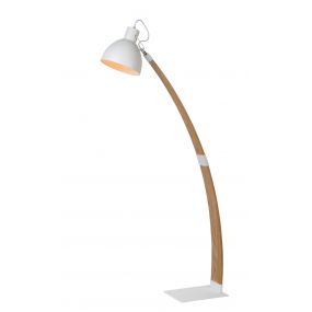 Lucide Curf - staanlamp - 22 x 90 x 143 cm - hout, wit