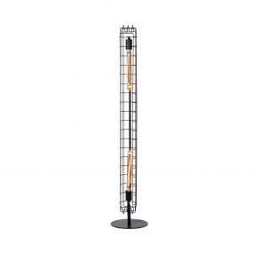 Lucide Lattice - staanlamp - 131 cm - zwart