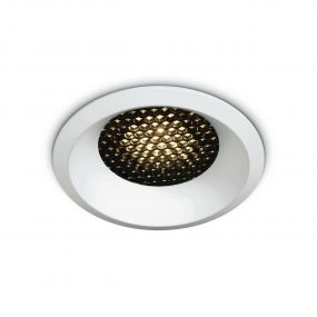 ONE Light Honeycomb Dark Light Range - inbouwspot - Ø 70 mm, Ø 63 mm inbouwmaat - 6W LED incl. - wit