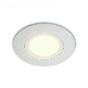ONE Light Bathroom Range - inbouwspot - Ø 85 mm, Ø 68 mm inbouwmaat - 6W LED incl. - IP65 - wit - witte lichtkleur