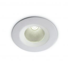 ONE Light COB Downlight Range - inbouwspot - Ø 95 mm, Ø 75 mm inbouwmaat - 7W LED incl. - wit - witte lichtkleur