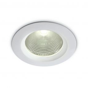ONE Light COB Downlight Range - inbouwspot - Ø 170 mm, Ø 145 mm inbouwmaat - 20W LED incl. - wit - warm witte lichtkleur