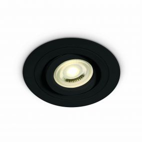 ONE Light Dual Ring Range - inbouwspot - Ø 92 mm, Ø 80 mm inbouwmaat - zwart