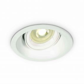 ONE Light Dark Light Round Spots - inbouwspot - Ø 105 mm, Ø 90 mm inbouwmaat - wit