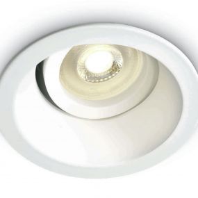 ONE Light Dark Light Round - inbouwspot - Ø 90 mm, Ø 75 mm inbouwmaat - wit