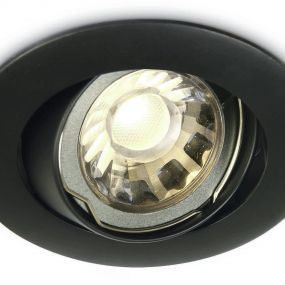 ONE Light Classic GU10 - inbouwspot - Ø 85 mm, Ø 75 mm inbouwmaat - zwart