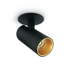 ONE Light COB Cylinders - opbouwspot 1L - Ø 6 x 9 cm - 6,5W dimbare LED incl. - zwart