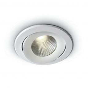 ONE Light COB Retro Downlights - inbouwspot - Ø 138 mm, Ø 125 mm inbouwmaat - 20W LED incl. - wit - witte lichtkleur (laatste stuks!)
