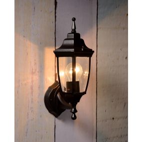 Lucide Tireno lantern I - buiten wandverlichting - 19 x 16,5 x 32 cm - IP44 - zwart