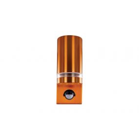Integral LED Malaga - buiten wandlamp met bewegingssensor - met sensor override functie - 11,6 x 6,8 x 14,9 cm - koper