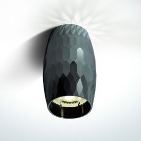 ONE Light Decorative Cylinders Aluminium - opbouwspot - Ø 6,8 x 11,5 cm - donker chroom