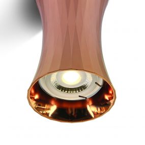 ONE Light Decorative Cylinders Aluminium - opbouwspot - Ø 7 x 11,5 cm - koper