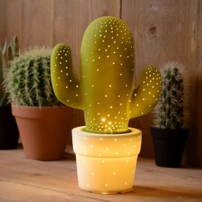 Lucide Cactus - tafellamp - 19 x 19 x 29,5 cm - groen