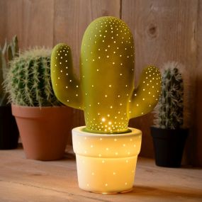 Lucide Cactus - tafellamp - 19 x 19 x 29,5 cm - groen