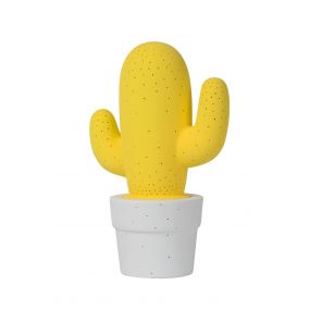 Lucide Cactus - tafellamp - Ø 19 x 29,5 cm - geel