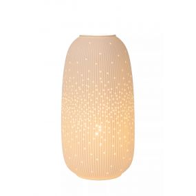 Lucide Floris - tafellamp - Ø 17,5 x 33,2 cm - wit